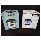 Pair of Cosori electric pressure cooker in