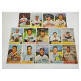 14 1954 Bowman vintage baseball cards including