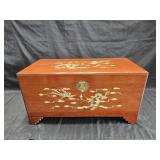 Mid-century Chinese camfor chest with mother off