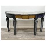 Theodore Alexander glass top console table