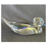 Vintage Murano signed art glass duck