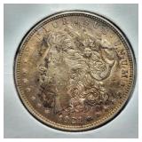 1921 US Morgan silver dollar currency coin