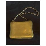 Antique gold tone purse