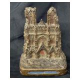 Antique Rheims cathedral bronze bookend