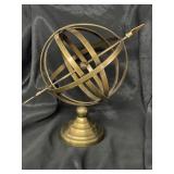 Vintage brass armillary sphere