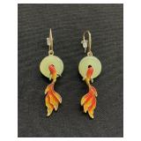 Koi fish earrings