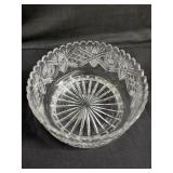 Crystal salad bowl 8"diam x 5ï¿½h