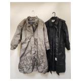 Vintage Korean made rain jackets rubberized