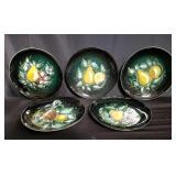 Sascha B. hand painted plates