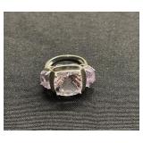 Sterling silver amethyst ring