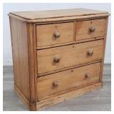 Antique pine chest of drawers