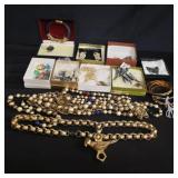 Group of costume jewelry