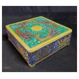 Vintage Alpaca Taxco Mexico trinket box