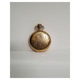 Gold plated Elgin pocket watch in a plated