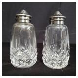 Waterford crystal Lismore salt and pepper shakers