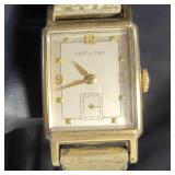 Hamilton 10k gold filled automatic wristwatch