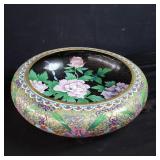 Large cloisonne center bowl