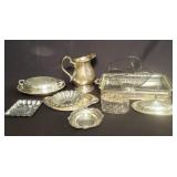 Group of silver plated items