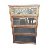 Vintage wood 4-tier bookcase