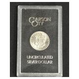 Carson city uncirculated silver dollar