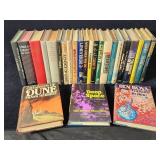 25 vintage hard cover sci-fi / fantasy books