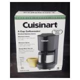 Cuisinart 4- cup coffeemaker, New in open box.