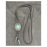 Southwestern Silver tone bolo tie