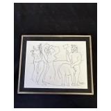 Framed Pablo Picasso reproduction art