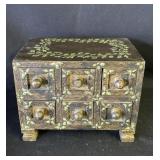 Vintage wood jewelry box