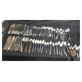 Group of vintage mixed flatware