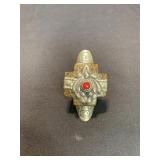 Vintage Tibetan saddle ring