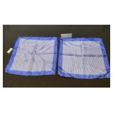 2 Faconnable Italy silk handkerchiefs