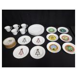 Group of ceramic plates & cups