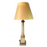 Vintage MCM style wood table lamp