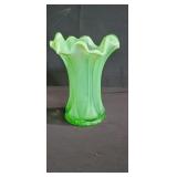 Depression glass vase