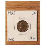 Uncirculated 1923 Lincoln Wheat Cent coin