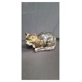 Signed ceramic cat as is