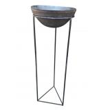 Large vintage metal plant stand