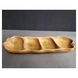 Hawaiian monkey pod wood serving dish