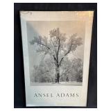 Framed poster print of Ansel Adams