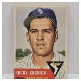 1953 Topps #229 Rocky Krsnich Baseball Card.