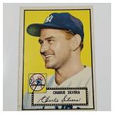 1952 Topps #168 Charlie Silvera Baseball Card.