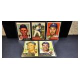 5 1953 Topps Baseball Cards #227 Morris MARTIN,