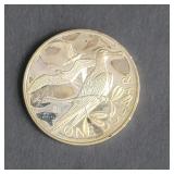 British 1973 silver one dollar coin