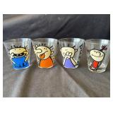 Group of 4 vintage Leonardo glasses