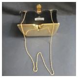 Vintage Neiman Marcus gold tone metal handbag