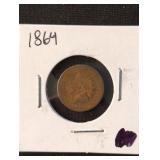 1864 Bronze Indian Head Cent coin