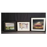 Group of framed prints