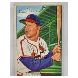 1952 Bowman #196 Stan Musial Baseball Card.