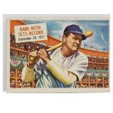 1954 Topps Scoop #41 Babe Ruth Sets Record